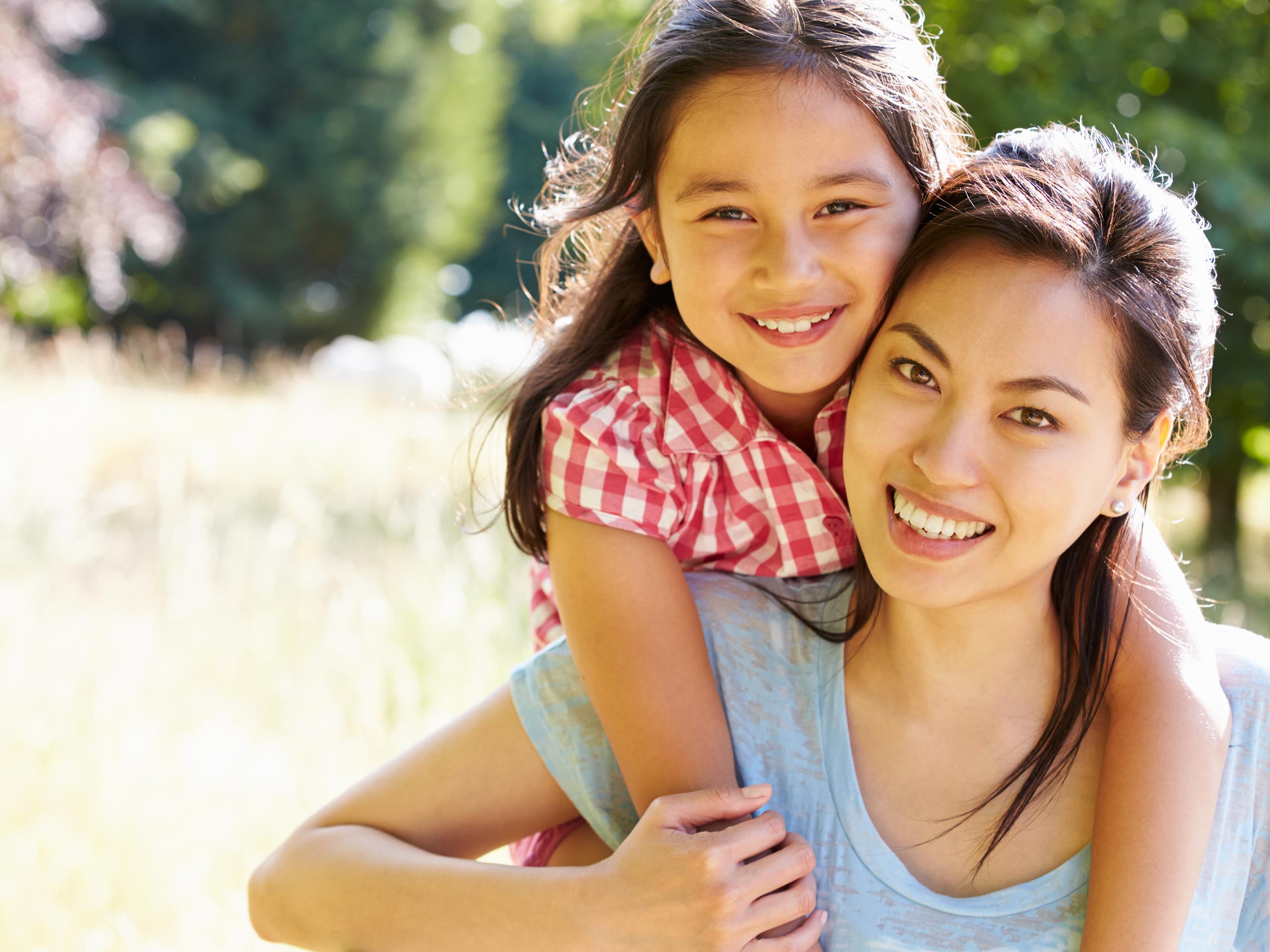 Survivor and daughter